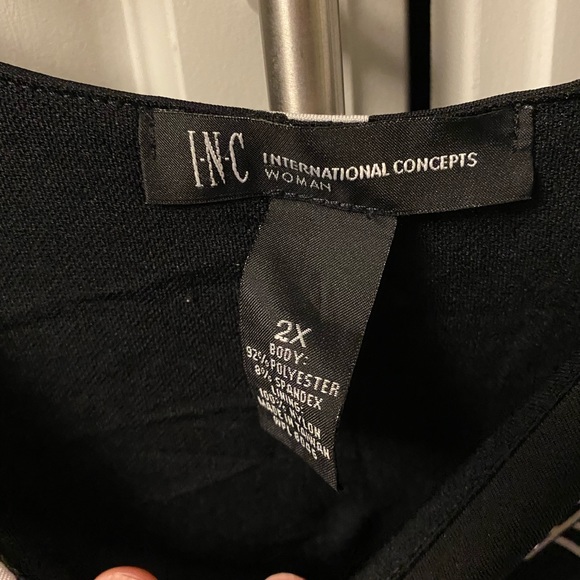 Black and white size 2x INC dress - Picture 2 of 2